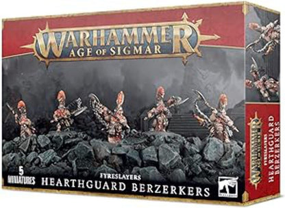 Warhammer Age of Sigmar Fyrslayer Heartguard Berzerkers - 5 Miniatures