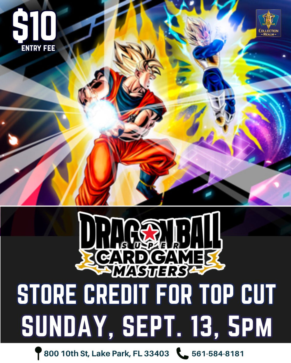 Dragon Ball Super Card Game Masters Tournament – September 13, 2026 (Sunday 5:00 PM)