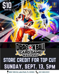 Dragon Ball Super Card Game Masters Tournament – September 13, 2026 (Sunday 5:00 PM)