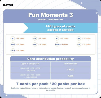 Kayou My Little Pony Eternal Fun Moments Edition 003A-NA Trading Card Booster Display, 20 Packs, 7 Cards per Pack, 140 Cards Total (PRE-ORDER)