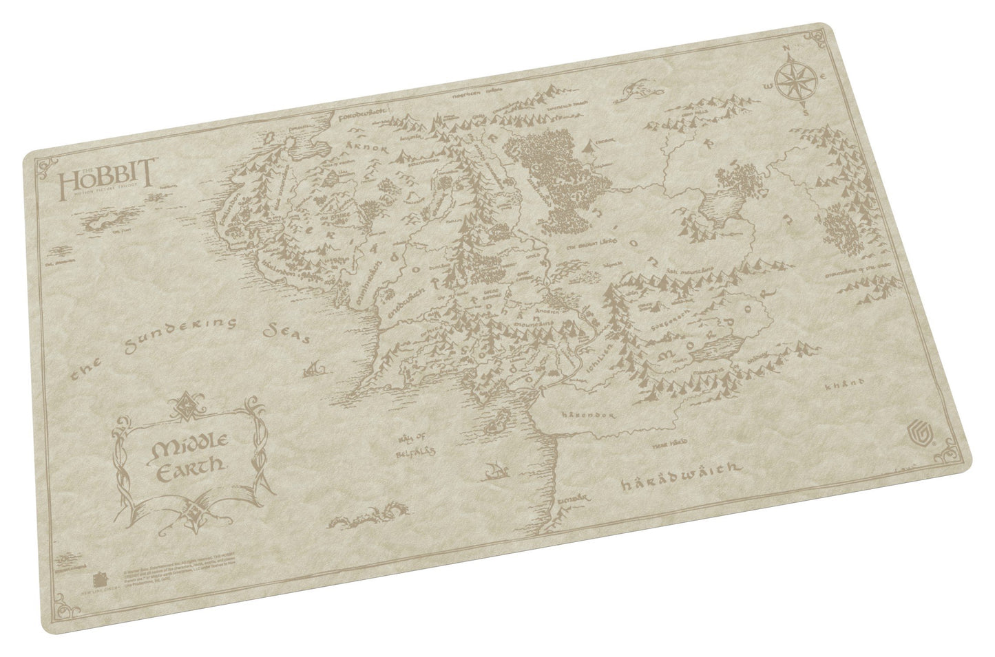 Ultimate Guard Sophoskin Playmat The Hobbit Middle-Earth Map Officially Licensed TCG Playmat Non-Slip Gaming Mat for Trading Card Games Desk Protection (PRE-ORDER - Release Date: July 28, 2026)