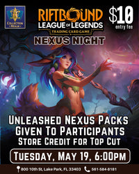 Riftbound LoL TCG Nexus Night Tournament – May 19 (Tues) 6PM