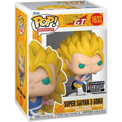 Super Saiyan 3 Goku Funko Pop! Animation Dragon Ball GT - Approx. 4 1/4" Collectible Entertainment Earth Exclusive Limited Edition Vinyl Figure #1633 with Display Box Protector Case