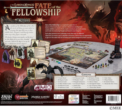 The Lord of the Rings: Fate of the Fellowship Board Game – Cooperative Strategy Fantasy Game