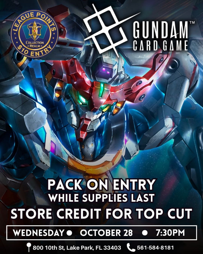 Gundam – League Points Tournament – October 28 2026 (Wednesday) 7:30 PM