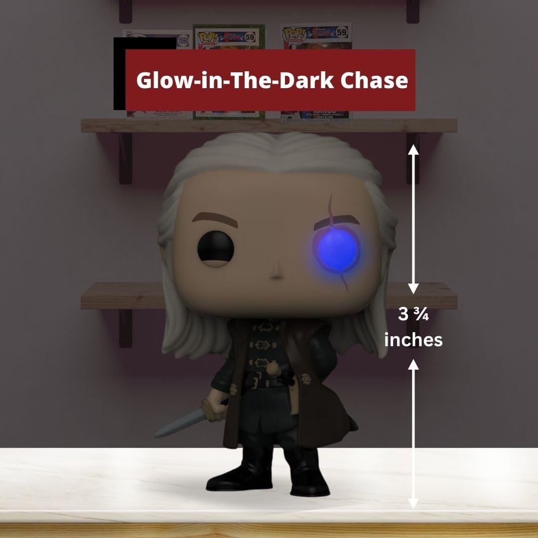 Aemond Targaryen Funko Pop! House of The Dragon - Glow Chase Limited Edition Vinyl Figure #13 with Display Box Protector Case