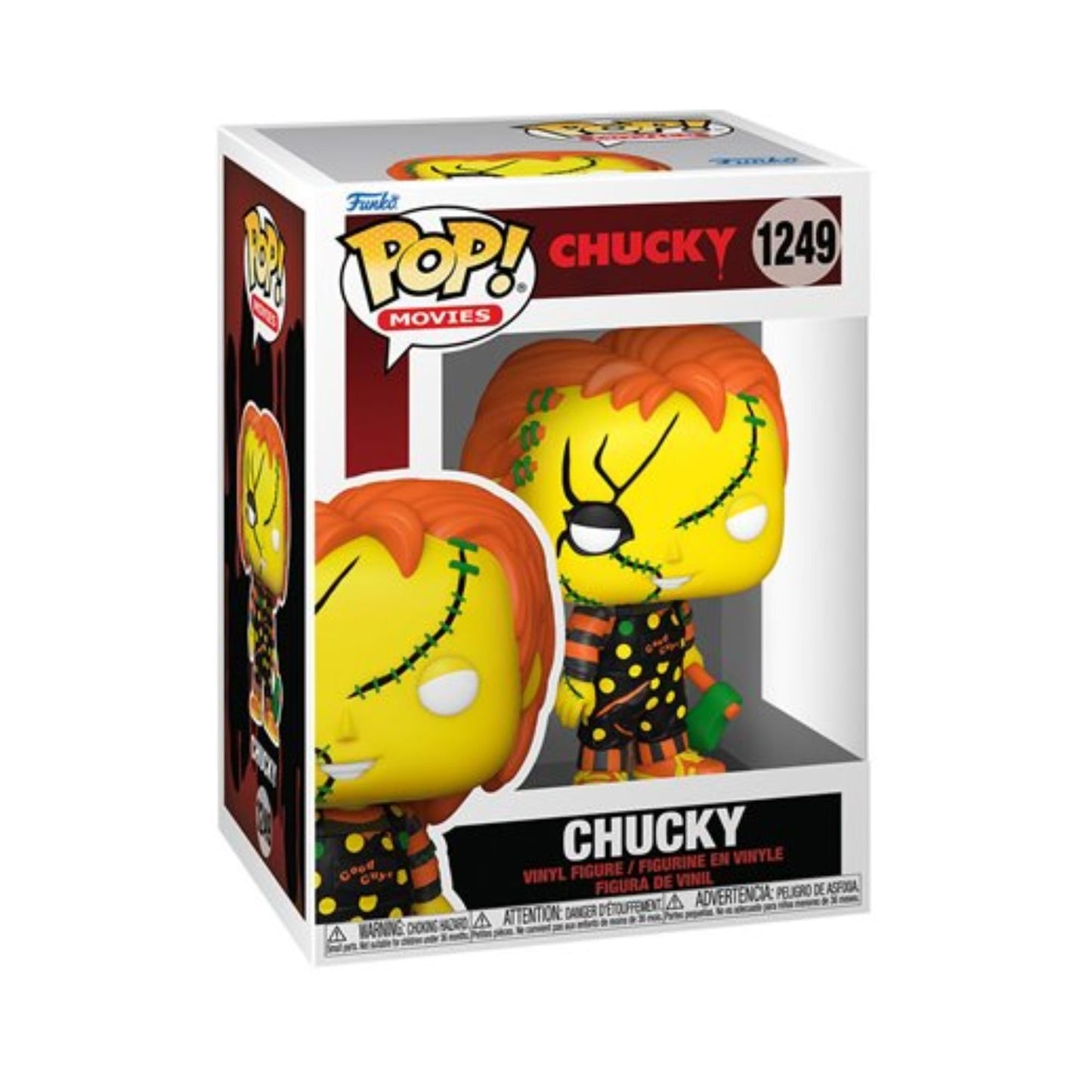 Chucky with Axe Funko Pop! Halloween Movies - Horror Vinyl Figure #1249 with Display Box Protector Case