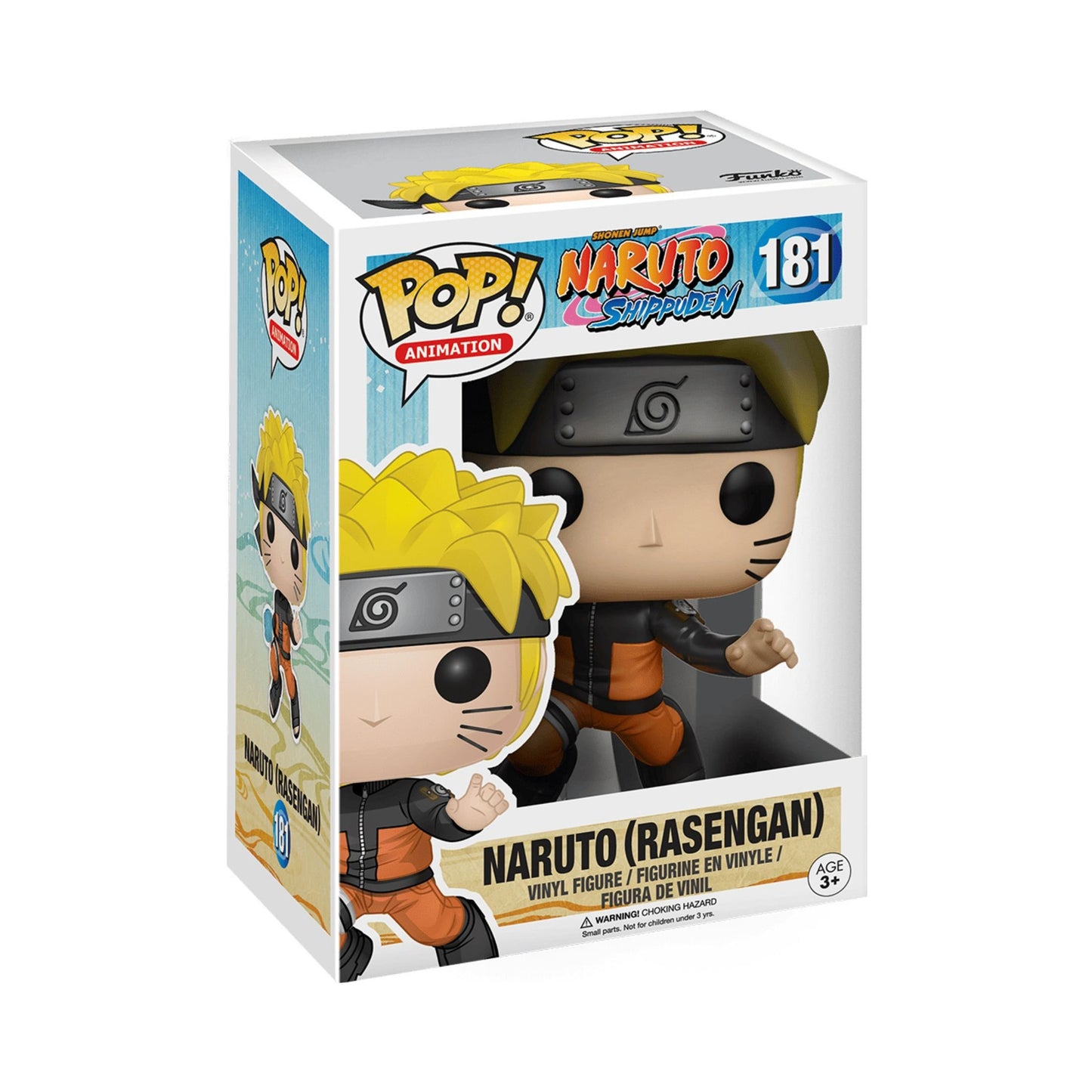 Naruto with Rasengan Funko Pop! Animation: Shonen Jump Naruto Shippuden - Approx. 3 3/4" Collectible Vinyl Figure #181 in Window Display Box