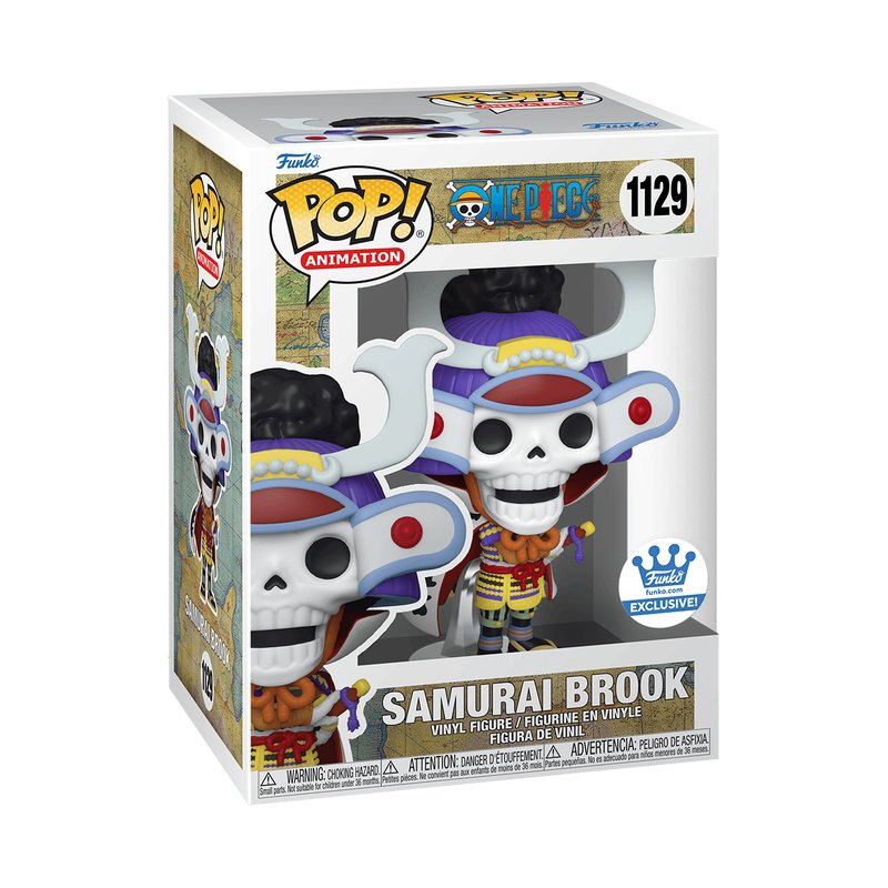 Samurai Brook Funko Pop! Animation One Piece - Approx. 5.29" Collectible Exclusive Vinyl Figure #1129 with Window Display Box