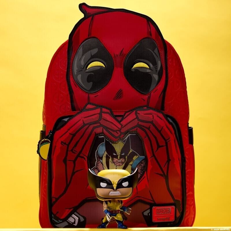 Funko Pop! Marvel: NYCC 2024 Exclusive Metallic Wolverine and Deadpool Bag Set - Approx. 3.8" Limited Edition Bobblehead Figure #1371 with Window Display Box