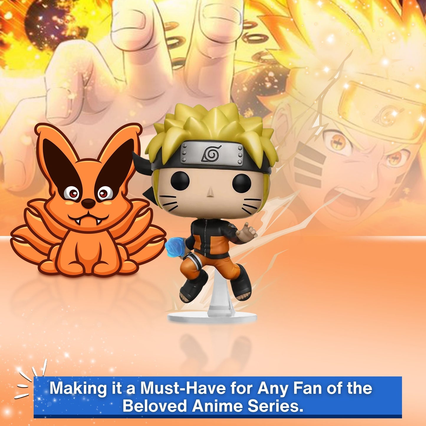 Naruto with Rasengan Funko Pop! Animation: Shonen Jump Naruto Shippuden - Approx. 3 3/4" Collectible Vinyl Figure #181 in Window Display Box