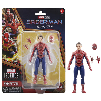 Friendly Neighborhood Spider-Man Marvel Legends Series Spider-Man: No Way Home Collectible 6" Action Figures, Ages 4 and Up