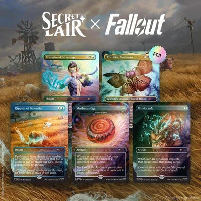 Magic: The Gathering Secret Lair x Fallout Radiation Foil Edition Premium Collectible Cards