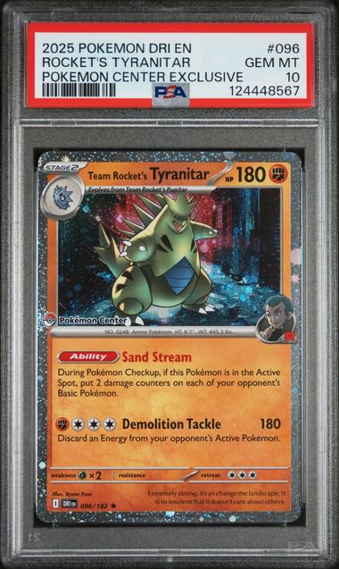 Pokemon Rockets Tyranitar PC PSA 10 8567