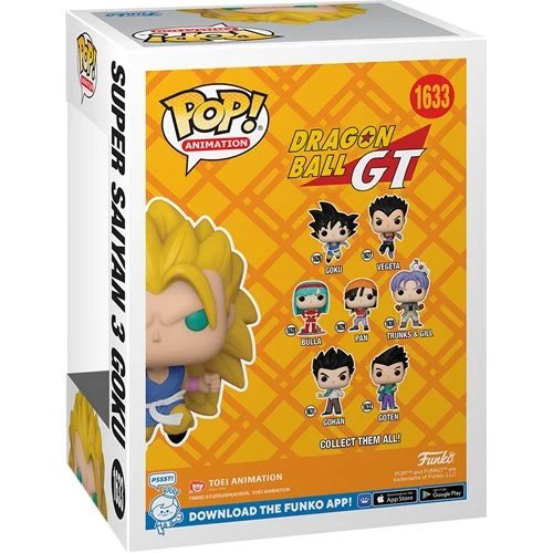 Super Saiyan 3 Goku Funko Pop! Animation Dragon Ball GT - Approx. 4 1/4" Collectible Entertainment Earth Exclusive Limited Edition Vinyl Figure #1633 with Display Box Protector Case