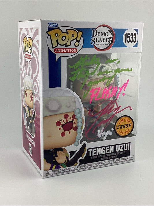Funko Pop! Demon Slayer -Tengen Uzui CHASE - Signed By Ray Chase *JSA* #1533