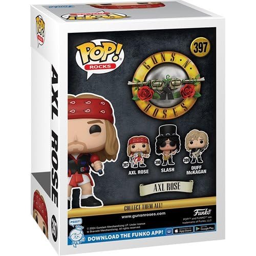 Axl Rose The Legendary Rock Star Funko Pop! Rocks Guns N Roses - Vinyl Figure #397 with Window Display Box