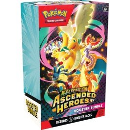 Pokemon Mega Evolution Ascended Heroes Booster Bundle with 6 Booster Packs *PRE-ORDER* Release 2/26/2025
