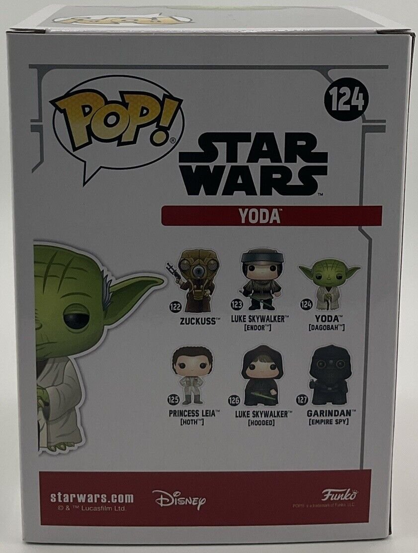Funko Pop! Star Wars Yoda #124 (Green Box) ECCC 2021 Spring Convention LE
