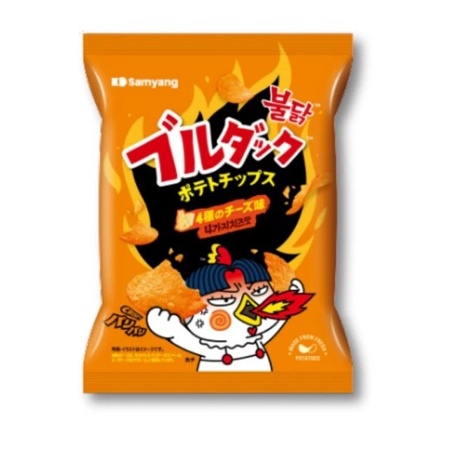 Japanese Samyang Spicy 4 Cheese Chips