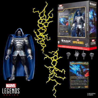 Marvel Legends Series Doctor Doom 2099 6-Inch Action Figure with 8 Accessories and Exclusive Foil Magic: The Gathering Card, Collectible Figure for Marvel Fans and MTG Collectors (PREORDER - Release Date October 2026)