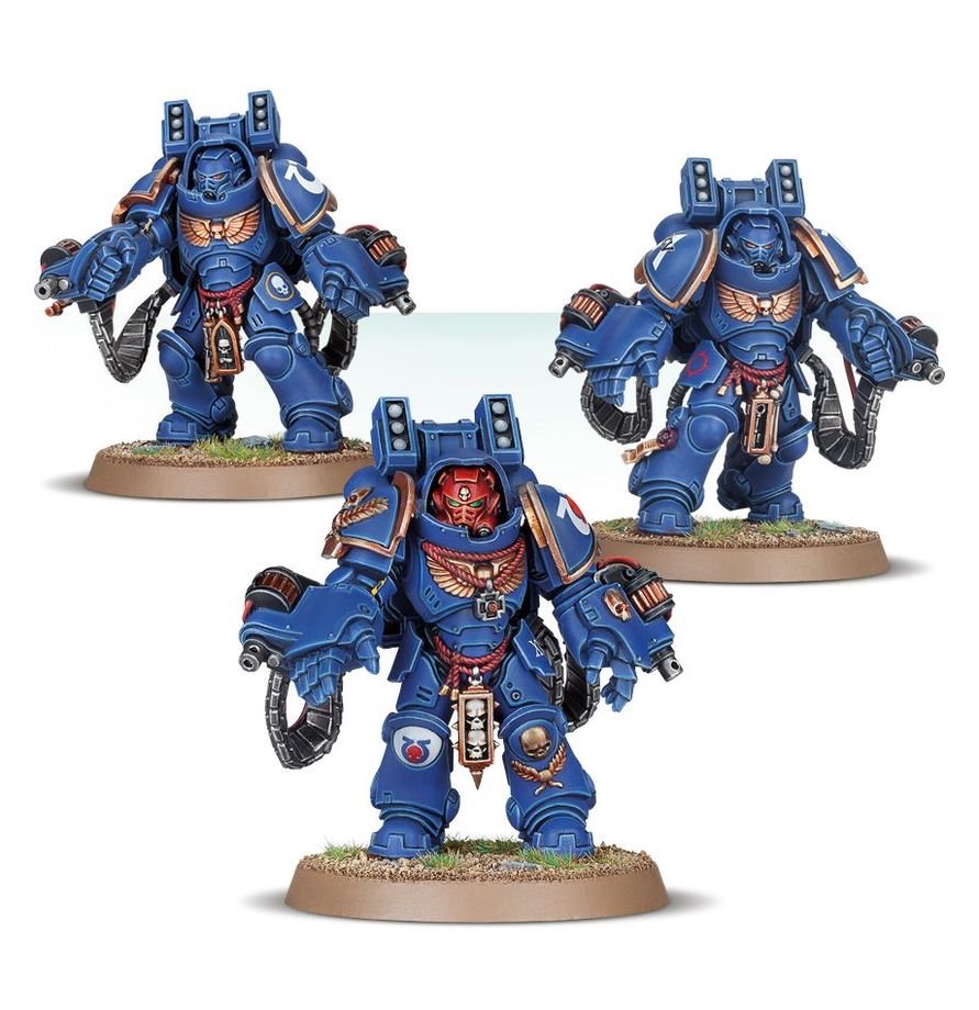 Warhammer 40K Space Marines Primaris Aggressor Squad – Multi-Part Plastic Miniatures Kit with Gravis Armour, Weapon Options & 3 Citadel Bases (PRE-ORDER)