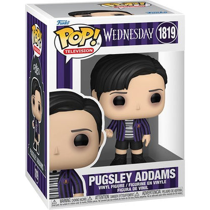 Pugsley Addams #1819 Funko Pop! Television Wednesday Season 2 - Approx. 4" Collectible Vinyl Figure Bundled with Display Box Protector Case
