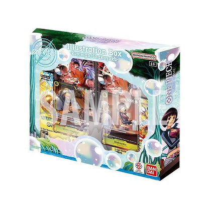 One Piece Card Game Illustration Box Vol. 7 Rayleigh and Shakuyaki, Official Bandai Collectible Accessory Set for Trading Card Game Players and One Piece Fans