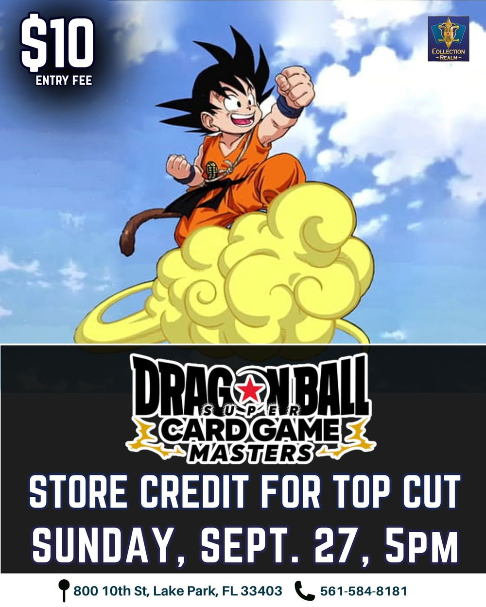 Dragon Ball Super Card Game Masters Tournament – September 27, 2026 (Sunday 5:00 PM)