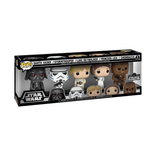 Funko Pop! Vinyl: Star Wars - Darth Vader/Storm Trooper/Luke/Leia/Chewbacca