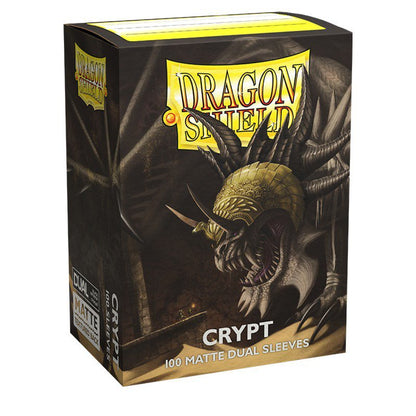Dragon Shield Dual Matte Sleeves Crypt 100CT Standard Size Card Sleeves, Textured Matte Back, Black Interior, Fully Opaque, 100 Protective Sleeves for MTG, Pokémon, Lorcana & Flesh and Blood (PRE-ORDER)