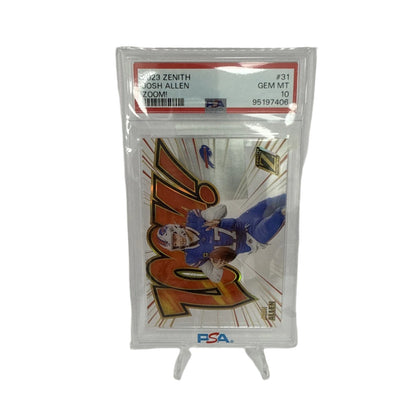 2023 Panini Zenith Football Zoom! Josh Allen #31 PSA 10 - GEM MT