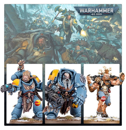 Warhammer 40,000 Combat Patrol: Space Wolves – 21 Miniatures Including Wolf Guard Battle Leader, Terminators, Blood Claws & Wulfen
