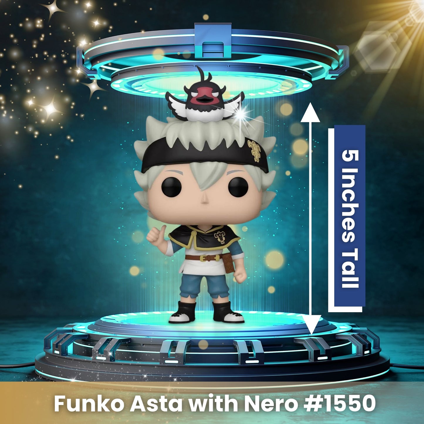 Astra with Nero Funko Pop! Animation Black Clover - Approx. 5" Collectible Vinyl Figure #1550 with Display Box Protector Case