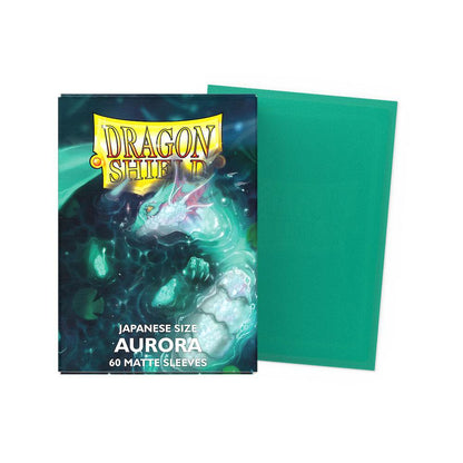 Dragon Shield Japanese Size Matte Card Sleeves Aurora 60 Count Trading Card Sleeves