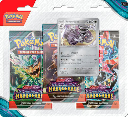 Pokemon TCG Scarlet and Violet Twilight Masquerade 3 Pack Blister