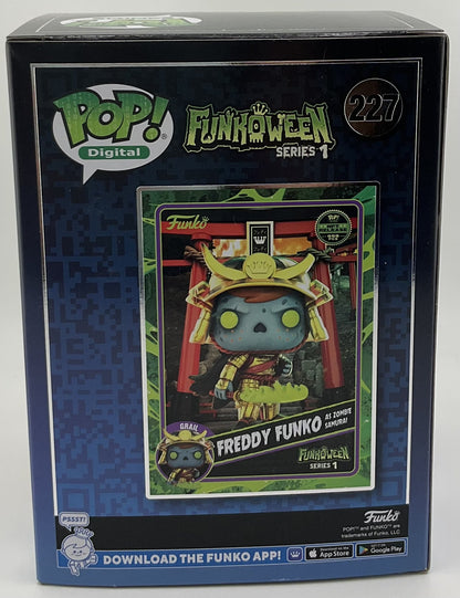 FREDDY FUNKO DIGITAL HORROR FUNKOWEEN AS SAMURAI ZOMBIE GRAIL 999PCS GITD #227