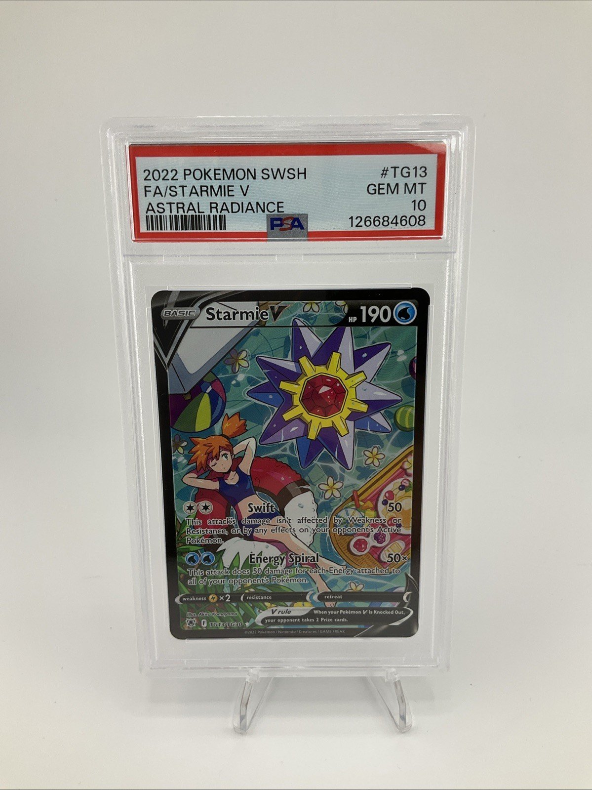 Pokémon TCG Starmie V PSA 10 TG13/TG30 SWSH 2022 Astral Radiance Trainer Gallery
