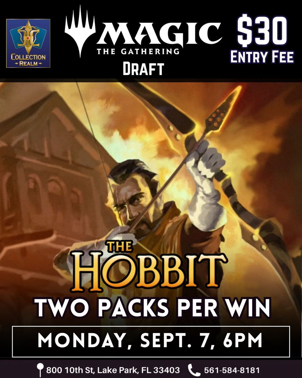 MTG TCG The Hobbit Draft Tournament – September 7, 2026 (Monday 6:00 PM)