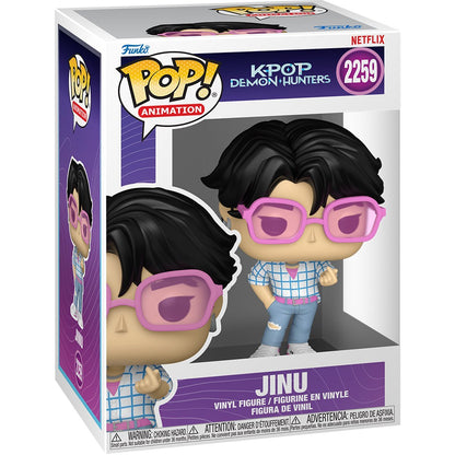Funko Pop! Animation KPop Demon Hunters Jinu #2259 CHASE Bundle – Common & CHASE Pack of 2 Vinyl Figures, Collectible Set (PRE-SALE JANUARY 2026)