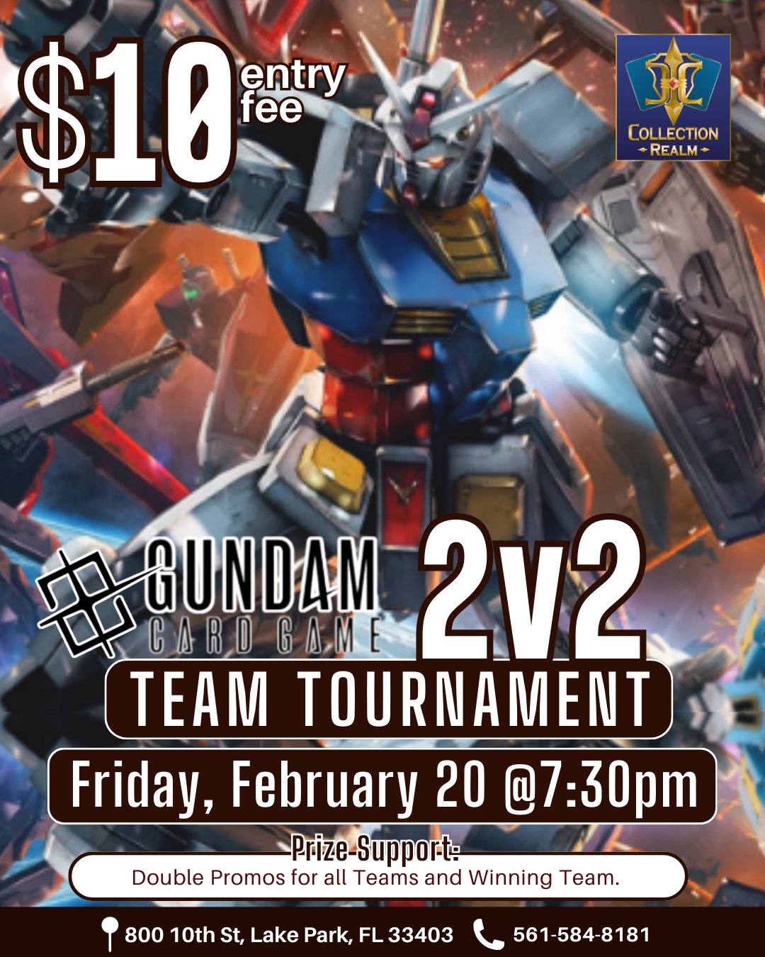 Gundam Card Game 2v2 Team Tournament – Feb 20 (Fri) 7:30 PM