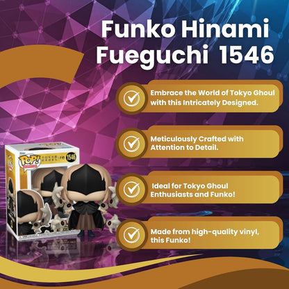 Hinami Fueguchi Funko Pop! Tokyo Ghoul : re - Chase Limited Edition Vinyl Figure #1546 with Display Box Protector Case