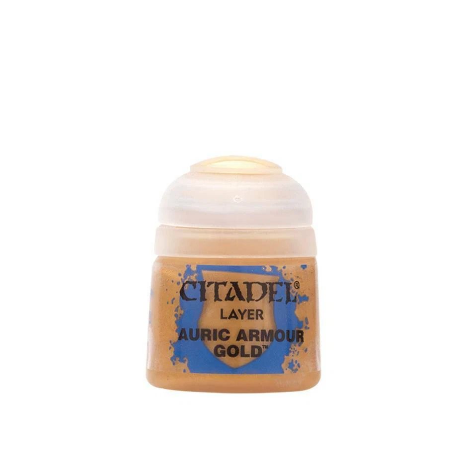 Warhammer Citadel Base Auric Armour Gold Paint Bottle 12ml