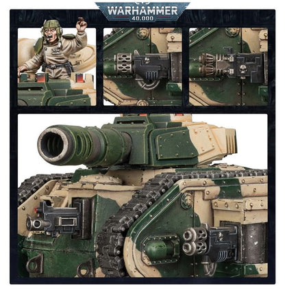 Warhammer 40,000 Astra Militarum Leman Russ Battle Tank Model Kit – Multi-Variant Plastic Vehicle with Custom Weapon Options for Warhammer 40K