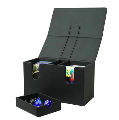 TopDeck 200+ Card Dual Deck Box with Accessory Storage