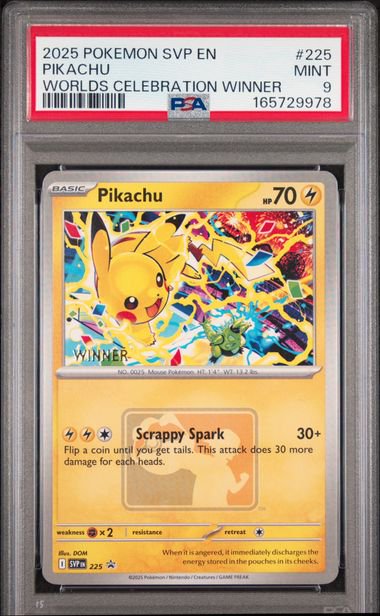 Pokemon Pikachu World Winner PSA 10 9978