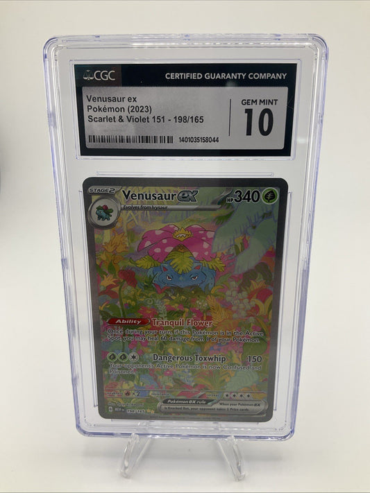 2023 Pokemon S&V 151 Venusaur ex Special Illustration Rare #198 CGC 10 Gem Mint