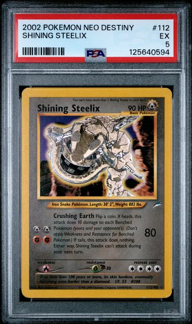 Pokemon Shining Steelix Neo PSA 5 0594