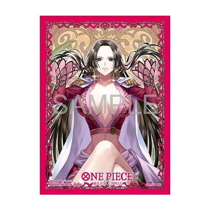 Bandai One Piece Card Game Sleeves Boa Hancock glossy trading card sleeves 70 count 2.6 x 3.6 inches.