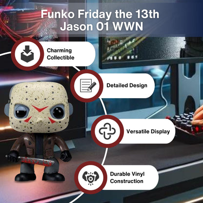 Jason Voorhees Funko Pop! Movies Friday The 13th - Vinyl Figure #01 with Display Box Protector Case